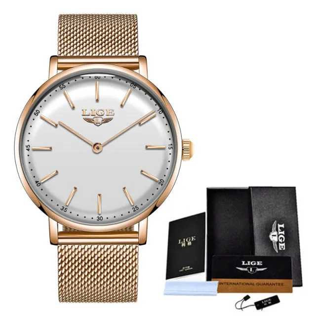 Luxury Ultra Thin Simple Couple Watches  Couple Gift Quartz Wristwatches