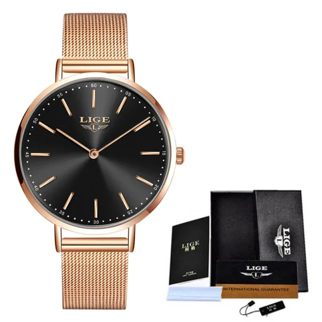 Luxury Ultra Thin Simple Couple Watches  Couple Gift Quartz Wristwatches
