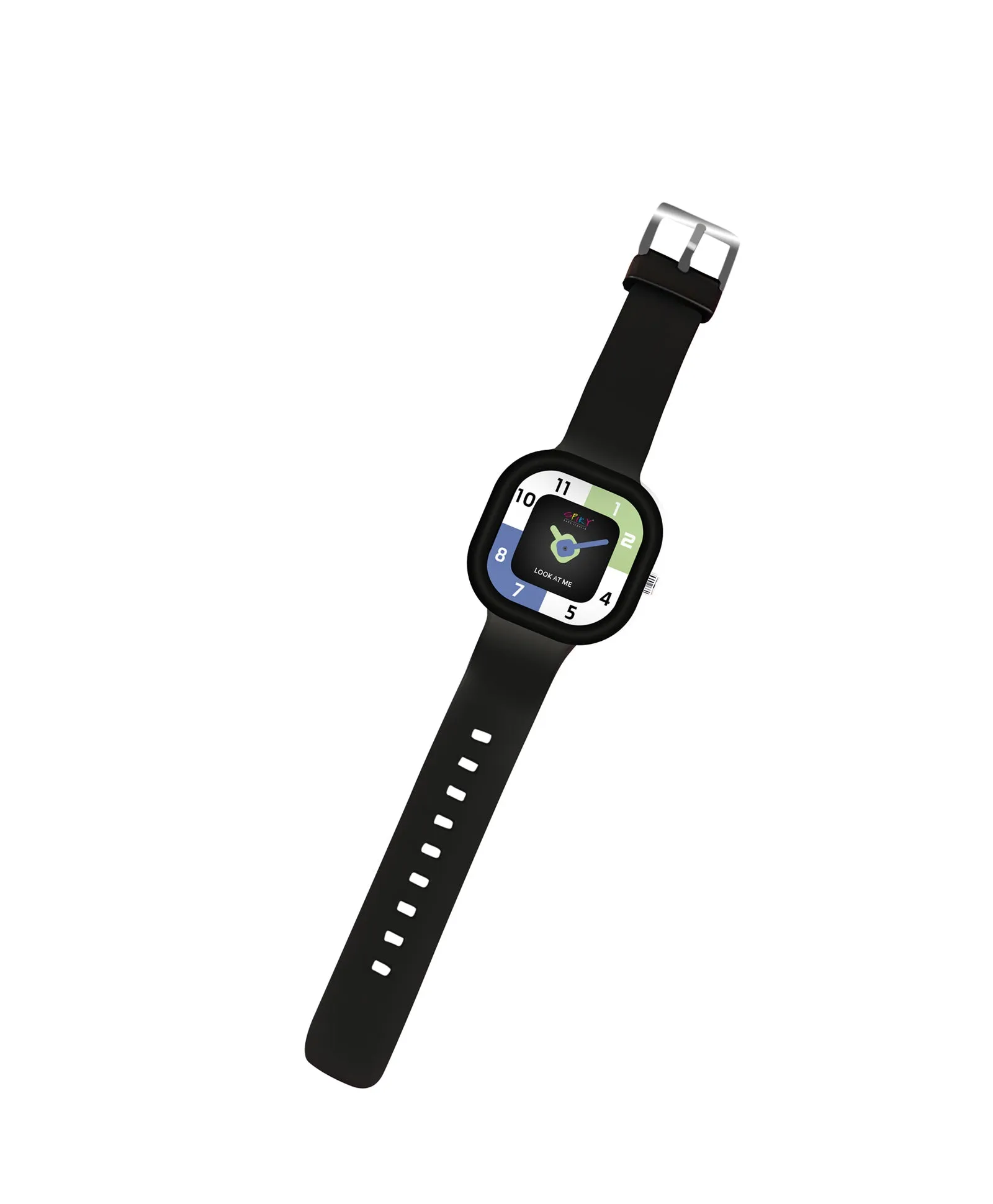 Spiky Square Analog Watch for Kids - Purple